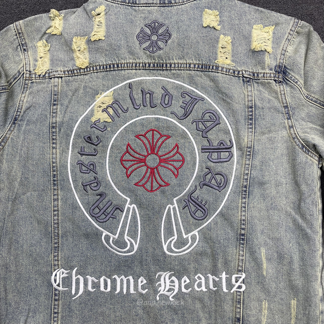 Chrome Hearts Patch Cross Denim (5) - newkick.cc